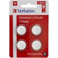 Piles - VERBATIM - Premium Lithium 4 x CR2032