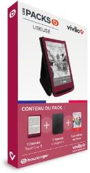 Liseuse eBook Vivlio Pack 3 en 1 Lettres de Rose -Touch Lux 5