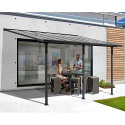 Habrita MIRELA - Toit terrasse aluminium - 12,83 m² - Gris anthracite