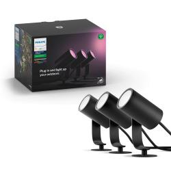 Philips Hue White & Color Ambiance LILY Kit 3 Spots 8W - Anthracite