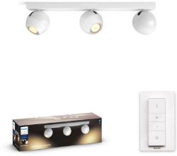 Ampoule connectée Philips Hue Buckram 3 Spots Blanc + télécommande