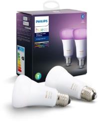 Ampoule connectée Philips Pack x2 E27 Hue White&colors