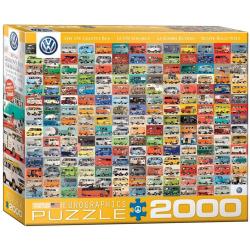 Puzzle 2000 pièces : The Volkswagon Groovy Bus