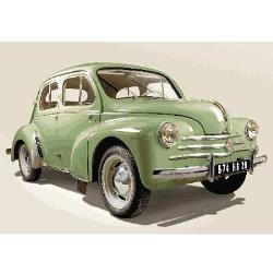Maquette voiture : Renault 4 CV verte