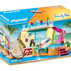 Playmobil 70435 Family Fun - Beach hotel : Bungalow avec piscine