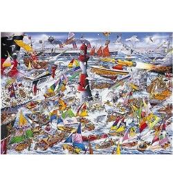 Puzzle 1000 pièces - Mike Jupp : J'aime les bateaux