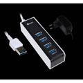HEDEN - Hub USB 3.0 - 4 ports + adaptateur secteur