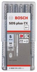Bosch Professional 2608576190 Forets SDS plus-7X pour perforateur 5 x 50 x 115 mm, 30 pièc