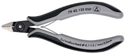 Knipex 79 42 125 ESD Pince coupante de côté de prcision pour l'électronique ESD 125 mm