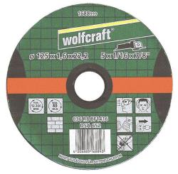 Wolfcraft 1686999 Disque à tronçonner pour coupes fines 115x1,6x22,2mm