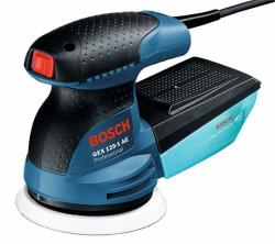 Bosch Professional 0601387504 Ponceuse excentrique GEX 125-1 AE, avec 3 x Disque abrasif C470, en coffret