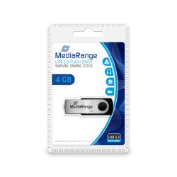 MediaRange MR907 Clé USB 4 Go USB Type-A / Micro-USB 2.0 Noir, Argent