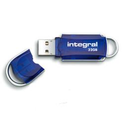 Integral COURIER 3.0 Clé USB 32 Go USB Type-A 3.2 Gen 1 (3.1 Gen 1) Bleu, Argent