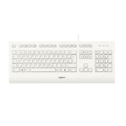 Logitech Keyboard K280e for Business clavier USB QWERTZ Allemand Blanc