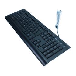 MediaRange MROS101 clavier USB QWERTZ Allemand Noir