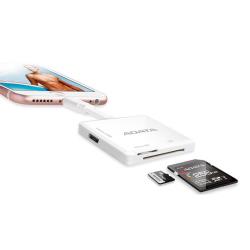 ADATA AI910 lecteur de carte mémoire Micro-USB/Lightning Blanc
