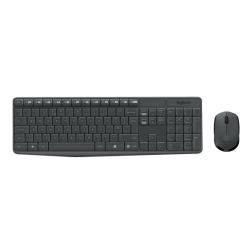 Logitech MK235 Wireless Keyboard and Mouse Combo clavier USB QWERTZ Allemand Gris