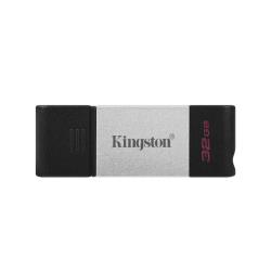 Kingston Technology DataTraveler 80 Clé USB 32 Go USB Type-C 3.2 Gen 1 (3.1 Gen 1) Noir, Argent