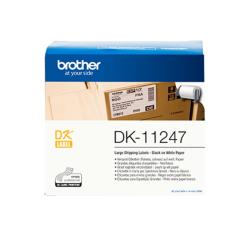 Brother DK-11247 ruban d'étiquette Noir sur blanc