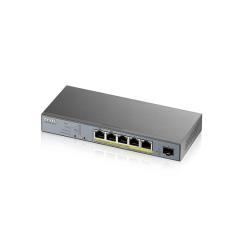 Zyxel GS1350-6HP-EU0101F commutateur réseau Géré L2 Gigabit Ethernet (10/100/1000) Gris