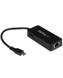 StarTech.com Adaptateur réseau USB-C vers RJ45 Gigabit Ethernet avec port USB supplémentaire - M/F - USB 3.1 G