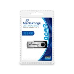 MediaRange MR913 Clé USB 128 Go USB Type-A 2.0 Noir, Argent