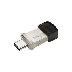 Transcend JetFlash 890 Clé USB 128 Go USB Type-A / USB Type-C 3.2 Gen 1 (3.1 Gen 1) Noir, Argent