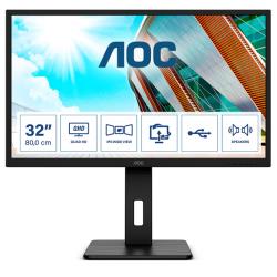 AOC Q32P2CA 31.5" LED 2K Ultra HD 4 ms Noir