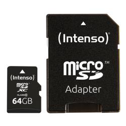 Intenso 64GB MicroSDHC mémoire flash 64 Go MicroSDXC Classe 10