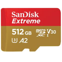 SanDisk Extreme mémoire flash 512 Go MicroSDXC UHS-I Classe 10