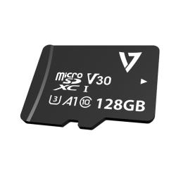 V7 Carte micro SDXC U3 V30 A1 UHD 128 Go classe 10 + adaptateur
