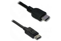 Câbles vidéo Lineaire Câble Display Port mâle / HDMI mâle noir 1m80