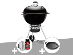 Barbecue Weber Master-touch Gbs 57 Cm Noir + Kit Cheminée + Plancha