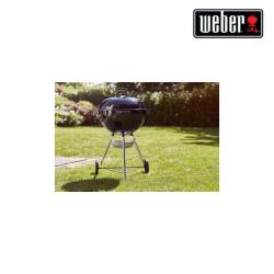 Pack Weber Barbecue à Charbon Original Kettle E-5710 57cm Noir - Charbon 5kg - Copeaux De Bois Pommier