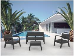 Salon De Jardin set Miami - Graphite - Habitat et Jardin 151879