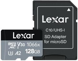 SD LEXAR microSDXC 128Go UHS-I 1066x + adaptateur