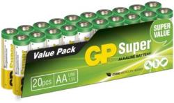 GP Pack de 20 piles Super Alcaline AA/LR6
