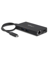 StarTech.com Adaptateur multiport USB Type-C - Power Delivery - HDMI 4K - GbE - USB 3.0
