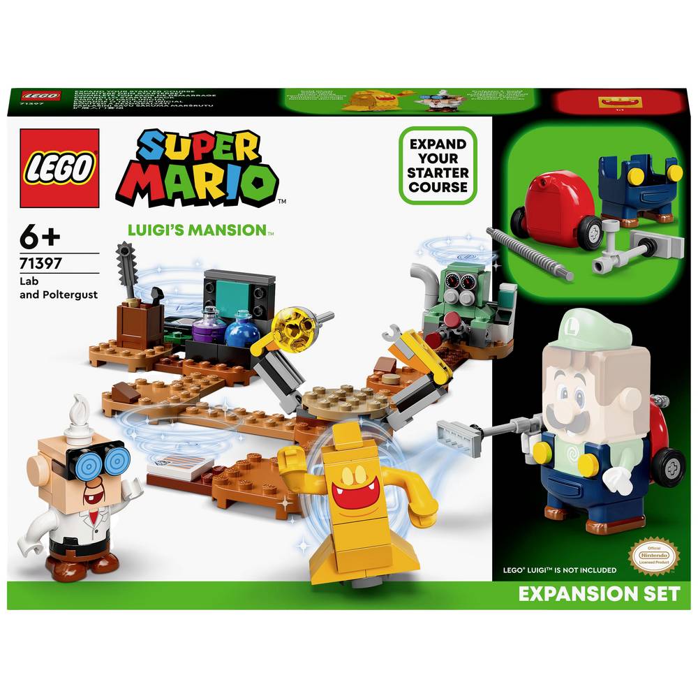 LEGO Super Mario 71397 Ensemble d'extension: Labo et Ectoblast de Luigi’s Mansion