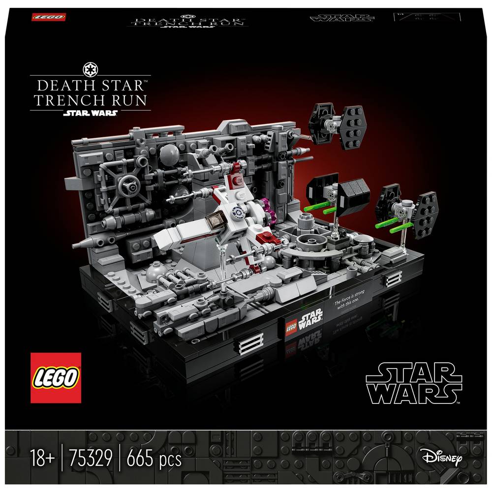 LEGO Star Wars 75329 Diorama de la Poursuite dans les Tranchées de l’Étoile de la Mort